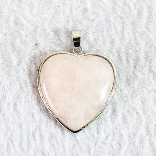 HOT pink crystal 32x38mm heart necklaces pendant for women jewelry 3pcs B838