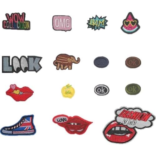 Golden Apple Embroidery Patch Badge Sewing Childrens Jeans DIY Clothing Craft Supplies Material Accessories 1PCS for sale