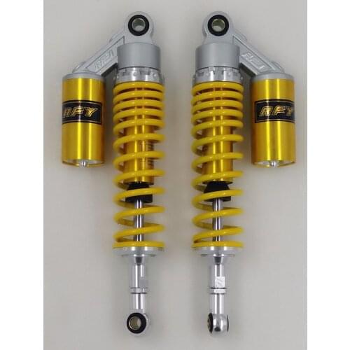 340mm 7mm spring Nitrogen shock absorbers FOR cb400 99-11 vtec 92-98 sf xjr400 Dirt Bike Gokart Quad MOTORCYCLE Yellow+silver