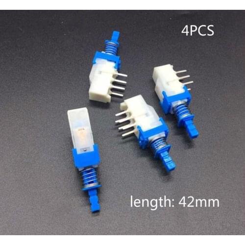 4pcs Original for ALPS straight key switch power amplifier mixer car switch SPUN191400 self-locking