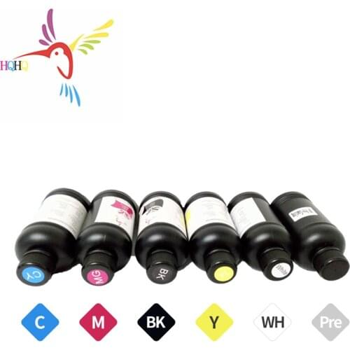 6bottles 1000ml/Bottle Hard&Soft LED UV Ink For Ricoh Gen5 GH2220 Roland Mimiki Flat Table UV Printer Ink