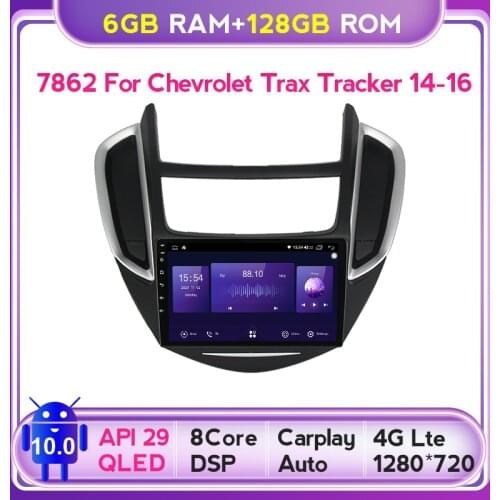 6GB+128GB QLED screen Android 10.0 Radio GPS Car Muletimedia Player For Chevrolet Tracker 3 2013 - 2019 DSP carplay Auto Android