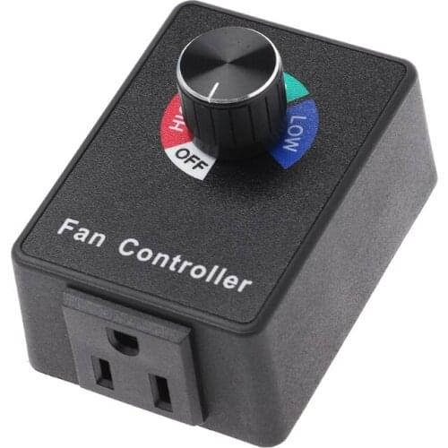 AC 120V 3A Fan Speed Controller Electric Motor Rheostat for Hydroponics
