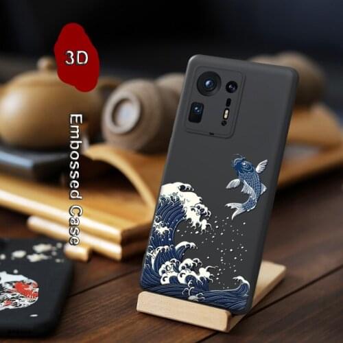 For Xiaomi Mi Mix 4 Mix4 11 Pro 11i POCO F3 Redmi K40 Pro Plus Case 3D Emobssed Anti-scratch Full Protect Lens Soft Cover Funda