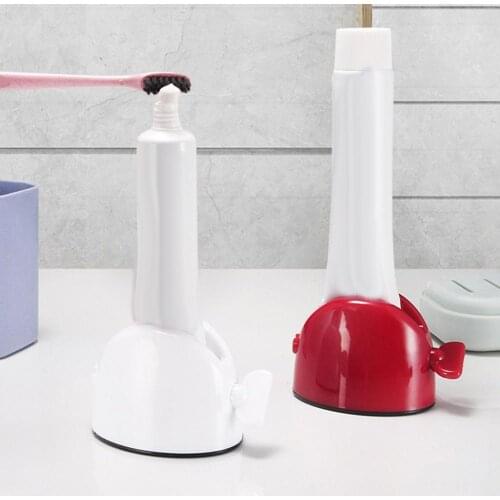Toothpaste Dispenser Manual Bathroom Tube Roller Holder Facial Cleanser Squeezer Toothpaste Dispenser plastic material