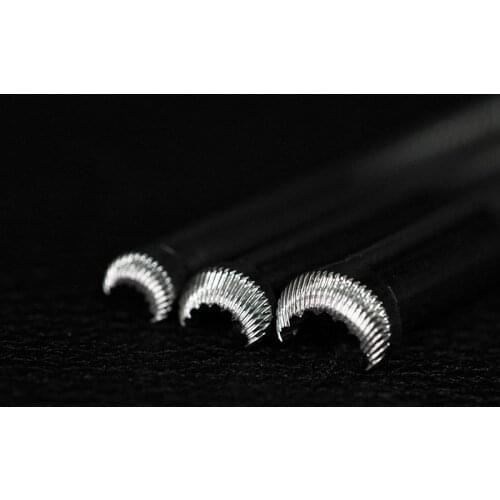 Diy handmade vegetable tanned leather stainless steel leather carving printing leather tool C-shaped serrated radial pattern FS2