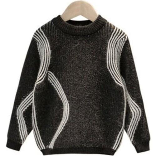 Child Star Sweater Pullover Cotton Double Layer High Quality Sweater Autumn Winter Childrens Clothing Baby Boy Clothes Kids Top