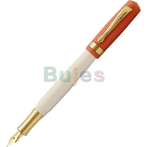 Kaweko Student Fountain Pen,Limited retro combined colours of the 70s,High-grade resin,0.5/0.7mm,gold plated steel nib