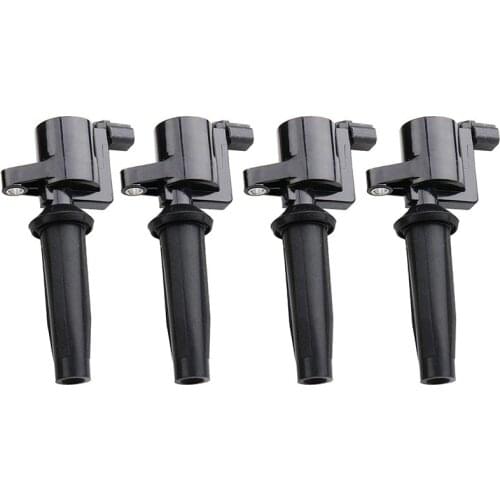 Pack of 4 Ignition Coils for Ford - Escape Focus - Mazda - Tribute - Mercury - Mariner - 2.0 2.3 Dohc Fits Fd505 Dg501 Dg504 Dg5