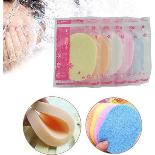 Beauty Soft Facial Face Wash Cleansing Sponge Puff Pad Makeup Remover Puffs New