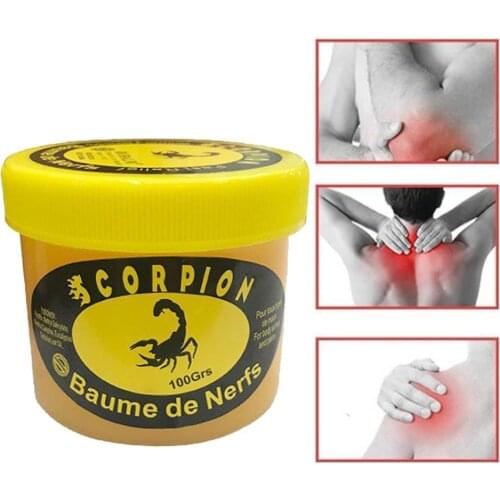 Scorpion Peppermint Cream Low Back Pain Relief Ointment Sciatica Bruises Relieves Rheumatism Muscle Cramps Fatigue Plaster 30g