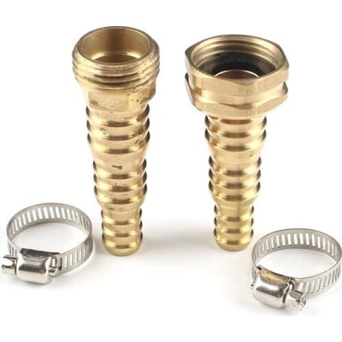 Brass Garden Irrigation Water Hose Connector Accessories Aquarium Water Tank 3/4'' Male Thread Copper Quick Couplings Adapter