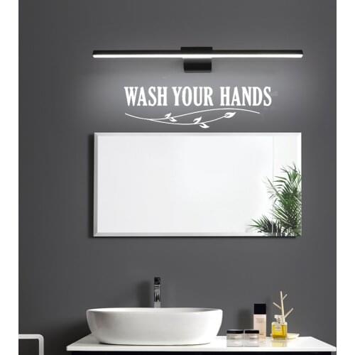 Wash Your Hands Toilet Sticker WC Wall Sticker Vinyl Art Removable For WC Bathroom Mural Home Decor DIY Waterproof ov322