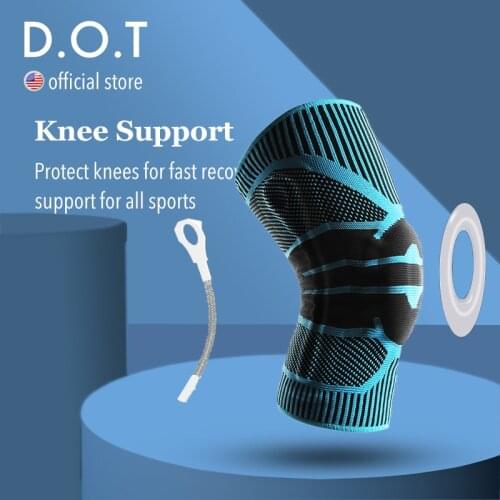 D.O.T Compression Knee Brace Support For Arthritis Relief Knee Joint Pain Sports Basketball Knee Pads