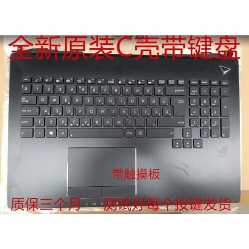 New/Orig palmrest topcase For ASUS G750 G750JH G750JM G750JS G750JW EUR keyboard upper cover keyboard backligt Touchpad