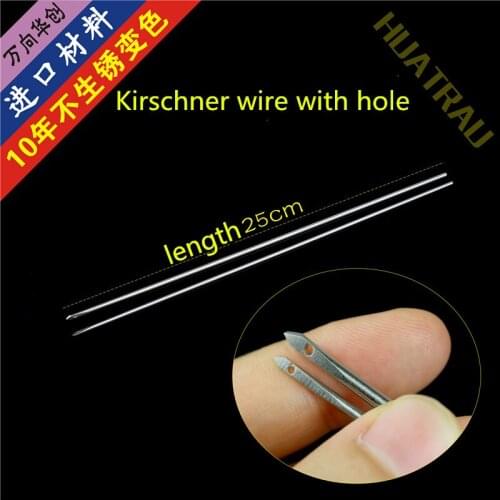 Orthopedic with hole Through line Kirschner wire pin arthroscopic traction needle stainless steel elastic Nickel titanium alloy