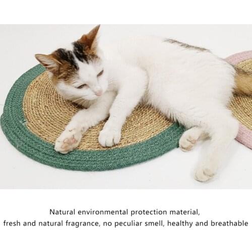 Pet Cat Scratch Mat Handmade Natural Cotton Kitten Bed Sleeping Mat Cat Play Relieve Boredom Supplies