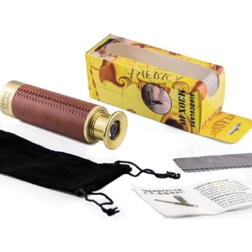 Agnicy Super Clear 30x40 Galileo Pirate Mirror Full Metal Monocular Luxury Gift Telescopic Telescope