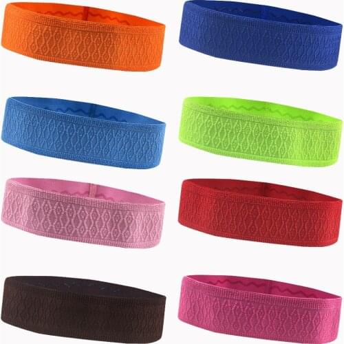 Sport Sweatband Elastic Rubber Headband Women Men Basketball Cycling Running Yoga Gym Stretch Girls Boys Anti Slip Hair Band