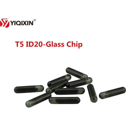 YIQIXIN 10Pcs/lot High Quality Car Key Chip T5 ID20 Glass Transponder Chip ID T520 Car Key Chip Locksmith Tool ID T5 Wholesale
