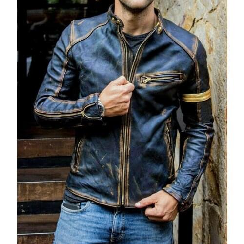 Yskkt Men's Faux Leather Jackets