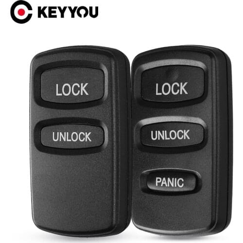 KEYYOU 2/3 Buttons Replacement Remote Key Shell Replacement Case For Mitsubishi Lancer Outlander Pajero V73 Galant Montero Sport