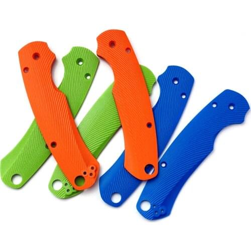 1Pair Patches Anti-slip Custom G10 Composite Material Grip Knife Handle for DIY Para 2 C81 Handle Accessories