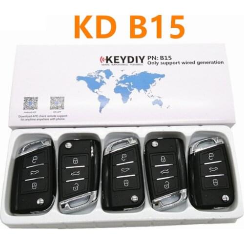1pc universal 3 button remote key for keydiy KD B15 B series for KD900 Kd-x2 to produce any model remote