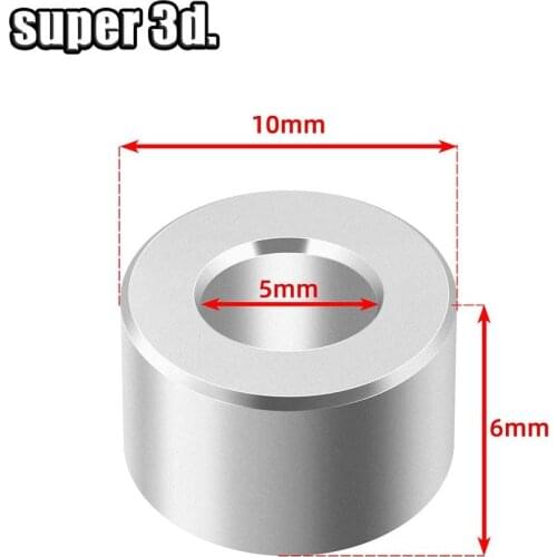 10pcs 3D Printer Parts Openbuilds Aluminium Spacer V-slot Isolation Column Separate Pillar Quarantine Bore 5MM Reprap 3D Printer