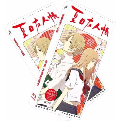 180pcs/Set Anime natsume yuujinchou Paper Postcard/Greeting Card/Message Card/Christmas and New Year gifts