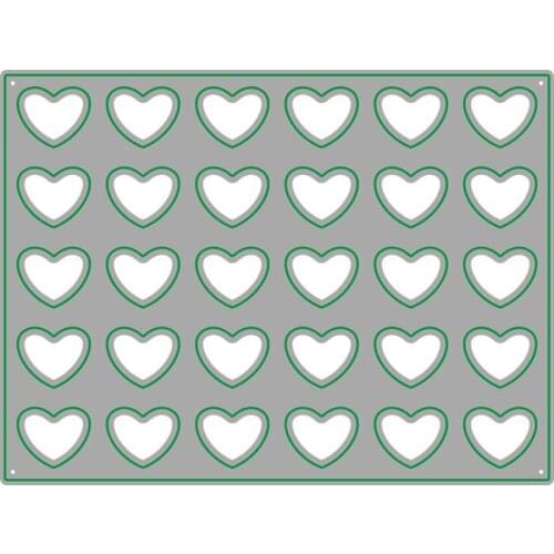 2021 AliliArts Metal Cutting Dies Hearts panel diy Scrapbooking Photo Album Decorative Embossing PaperCard Crafts Die