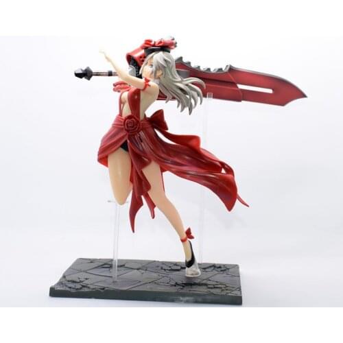 Anime GOD EATER BURST Alisa Crimson Memorial Dress PVC Action Figures Anime figure Collection Model Toys Doll Gift
