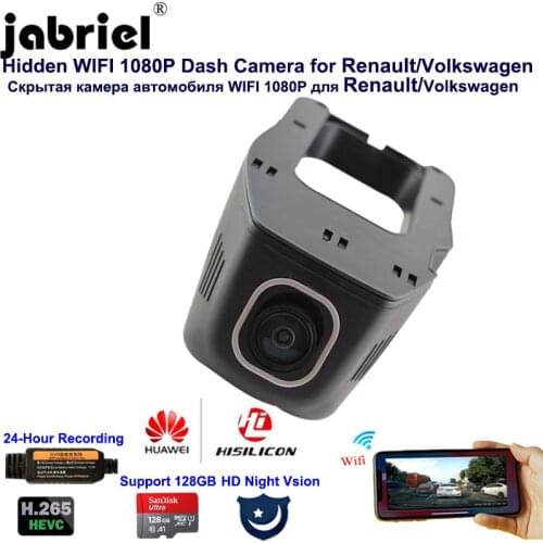 1080P Car Camera dvr HD dash cam 24H video recorder for Renault clio megane 2 3 duster KADJAR Captur Volkswagen Toyota Skoda