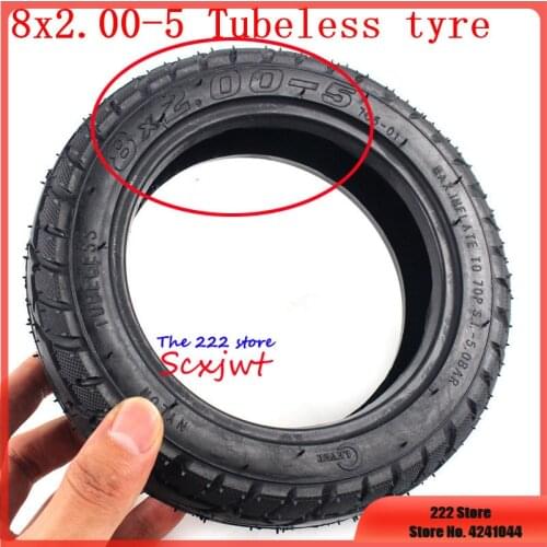 Good Quality 8x2.00-5 Tubeless Tire Wheel Tyre for Pocket Bike MINI Bike Electric Wheelchair Wheel Motor 8*2.00-5
