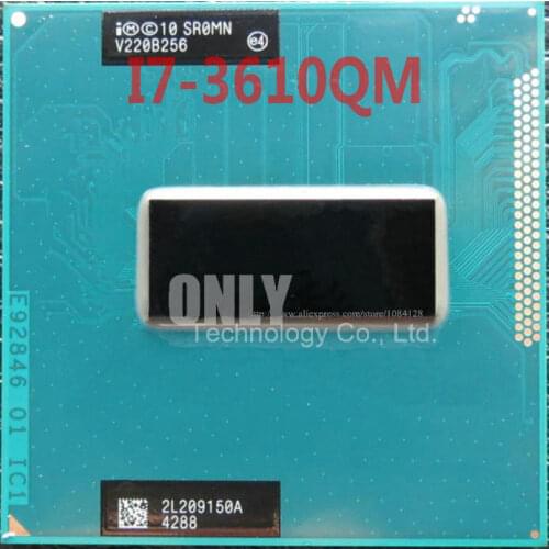 Free shipping NEW Central processor SR0MN i7-3610QM Core i7 Mobile CPU i7 3610QM Laptop CPU PGA 6MB 2.3GHz to 3.3GHz SROMN