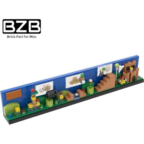 BZB MOC 36545 Super MariBros Game Creative Skyline Building Block Model Brick Parts Kids Boys DIY Puzzle Game Best Gifts