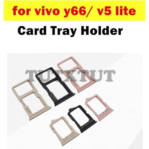 For Vivo Y66/ V5 lite Card Tray Holder SIM Card SD Card Slot Holder Adapter Repair Spare Parts