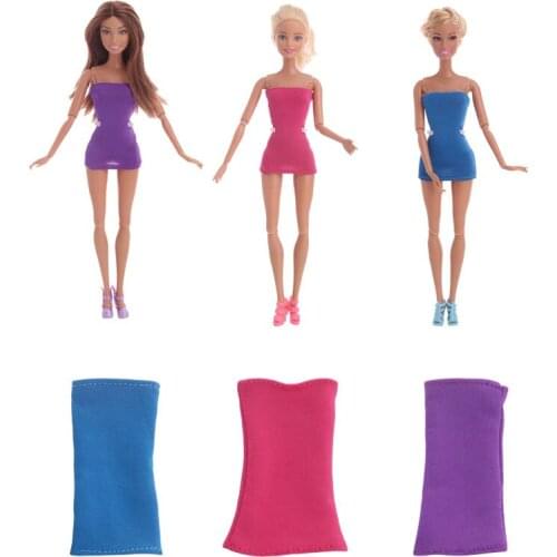 Hot Sale 3 colors Tight dress For Doll Accessories Gift Accessories for Doll