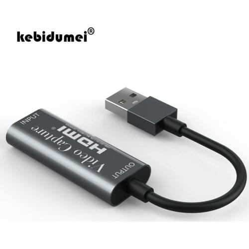 HDMI Video Mini USB 2.0 Capture Card For PS4 Game DVD Camcorder HD Camera Recording Live Streaming Capture Grabber Record Box