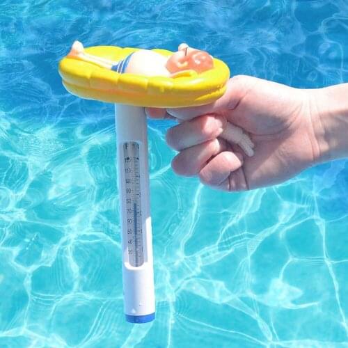 Floating Swimming Pool Thermometer Large Size Durable Water Thermometer With String For Ootdoor Swimming Pool Home Supplies