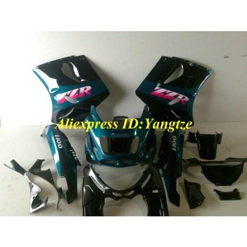 ABS Plastic Fairing kit for 1993 2003 KAWASAKI Ninja ZZR1100 93-03 ZZR 1100 1993-2003 ZX-11 ZZR1100D Cyan fairings bodywork