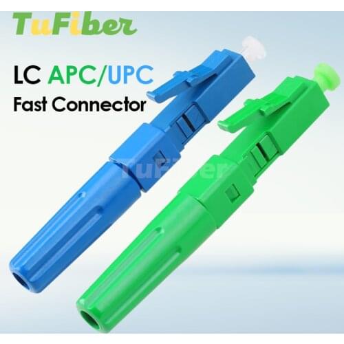 FTTH LC UPC and LC APC Single-Mode Optical Fiber Quick Connector LC Fiber Optic Fast Connector Assembly