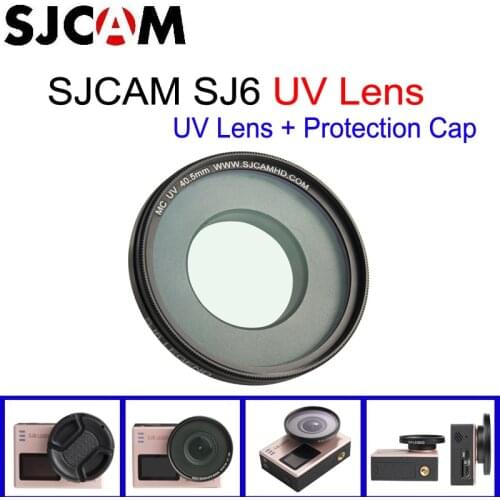 Original SJCAM SJ6 Legend MC UV Lens 40.5mm with Protection Cap-Anti Scratch Lens UV Filter Lens+Cap For SJCAM SJ6 Legend Camera