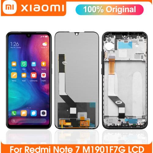 Original LCD Display 6.3" For Xiaomi Redmi Note 7 Cellphone Screen Touch Glass Digitizer Replacement For Note 7 Pro M1901F7G LCD