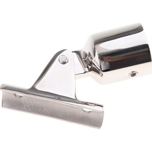 Deck Hinge Mount Bimini Top Cap Tube 1.0 inch Eye End for Boat Stainless Steel