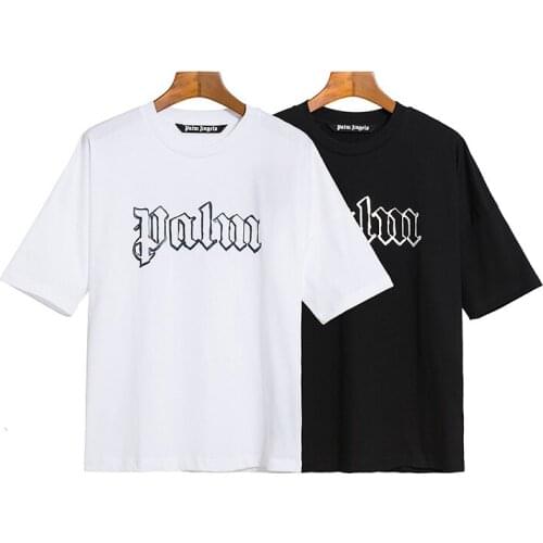 Palm angels Popular fashion personality all-match letter printing casual T-shirt