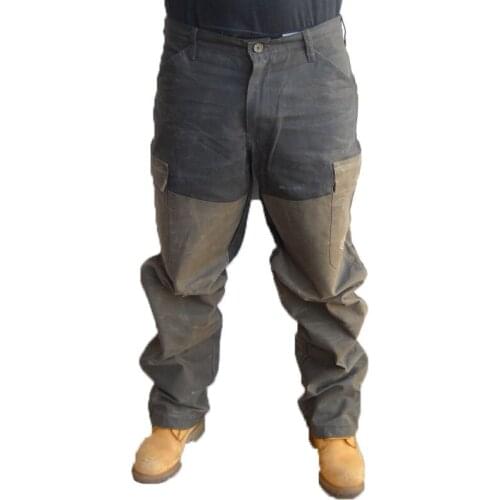 Casual pants breeches hunting thornproof cotton waxed canvas fishing