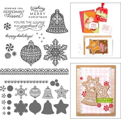 Christmans Bells Metal Cutting Dies And Stamps DIY Scrapbooking Album Paper Cards Decorative Crafts Embossing Die Cuts New 2021