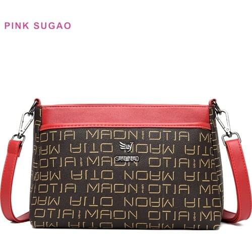 Pink Sugao crossbody bag for women luxury handbags women bags designer women shoulder bag leather purses and handbags beach bag