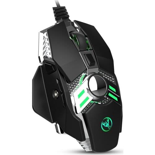 USB Wired Gaming Mouse 6400DPI 7 Programmable Buttons LED Optical Mouse for PC Laptop PC Computer Peripherals